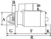 Starter Motor  Fits John Deere Gator Yanmar 3TNV70 S114-656  s114-656a