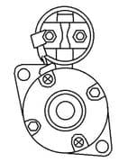 Starter Motor  Fits John Deere Gator Yanmar 3TNV70 S114-656  s114-656a