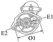 Starter Motor to Replace Vetus STM2762 M2T50371 M3T68381 MM409410 M2T50381