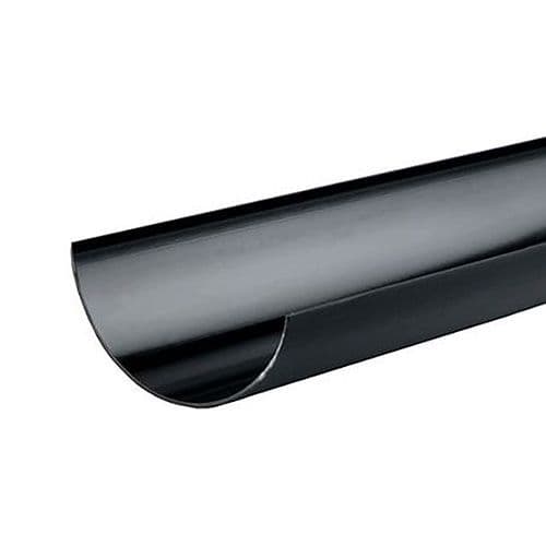 112mm Half Round Black