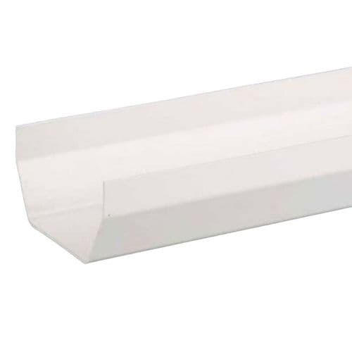 114mm Square Gutter White