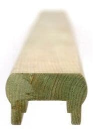 44mm x 70mm x 2 1m Decking Handrail & Bottom Rail