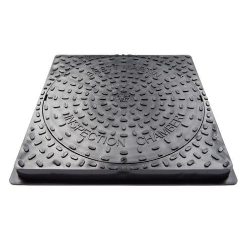 470mm Square Plastic Cover & Frame W/ Reducing Ring 350mm (MCCRPLSQ)
