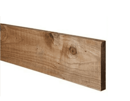 6" Brown Timber Gravel Board