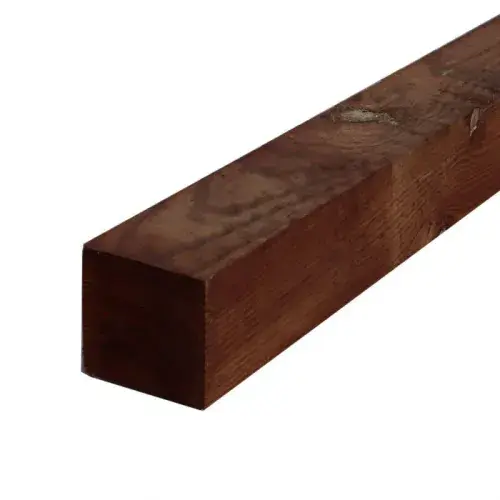 75mm x 75mm Brown Treated Timber Post UC3