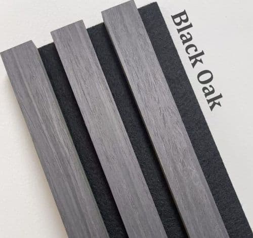 Acoustic Wall Panel - Black Oak 2400mm x 600mm x 21mm