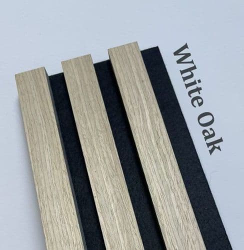 Acoustic Wall Panel - White Oak 2400mm x 600mm x 21mm
