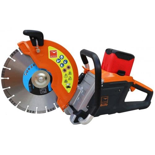 Altrad Belle DC 300E+ - 82v Battery Powered Disc Cutter. 300mm c/w 8Ah Battery, Charger & Blade