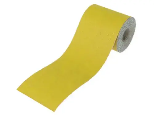 Aluminium Oxide Sanding Paper Roll Yellow 115mm x 10mtrs