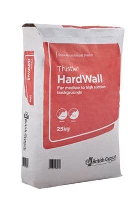 British Gypsum Thistle Hardwall Plaster 25KG (45)