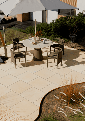 Cava Stone Fossil Mint Porcelain Paving 900x600x20mm