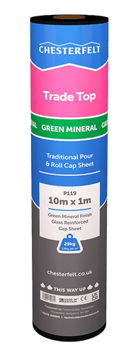 Chesterfelt P119 Trade Top Felt Green Mineral Heavy Duty 1 Mtr x 10 Mtr 29KG