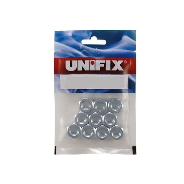 Class 8 Full Nuts DIN 934 BZP - M8 x 1 25 Bag of 20 UB4003