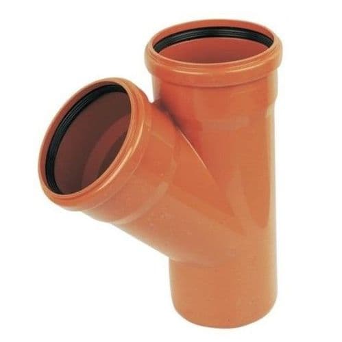 Double Socket 45° Y Junction - Underground 110mm (UGY110DS)