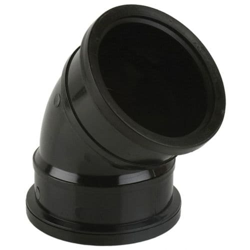 EKO 135° Double Socket Bend - Push Fit Soil 110mm (EDSBSS135B)