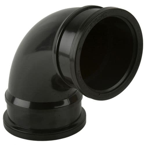 EKO 92.5° Double Socket Bend - Push Fit Soil 110mm (EDSBDS925B)