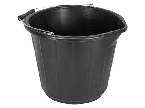 Faithfull 14 Litre Black Bucket