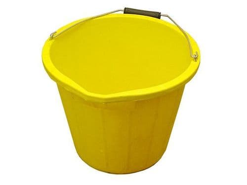 Faithfull 14 Litre Yellow Bucket Heavy Duty