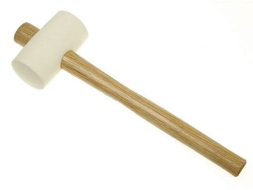 Faithfull Rubber Mallet White 28oz (794g)