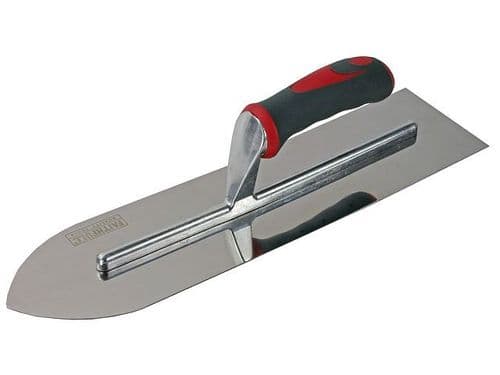 Faithfull Soft-Grip Flooring Trowel Stainless Steel 400mm x 100mm