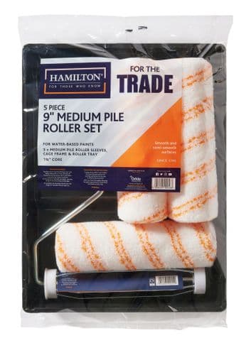 For The Trade 5 Piece 9″ Medium Pile Roller Set