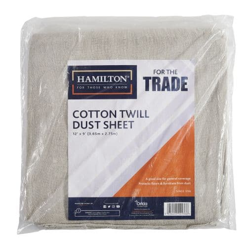 For The Trade Cotton Twill Dust Sheet 3.65m x 2.75m