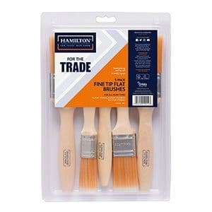 For The Trade Fine Tip Flat Brushes – 5 Pack