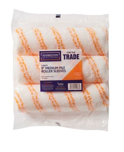 For The Trade Medium Pile 9″ Roller Sleeve – 3 Pack