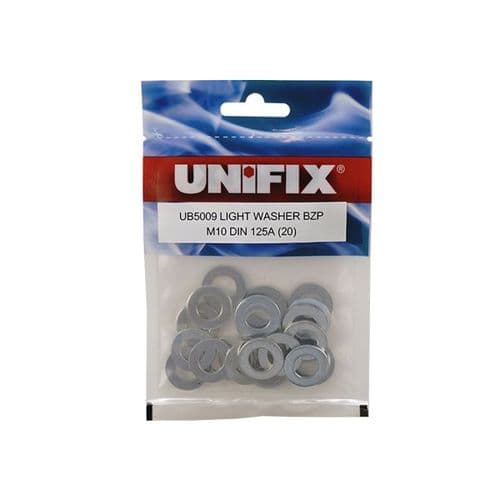 Form A Washers DIN 125A HV140 BZP - M10 (10.5) (Bag of 20) (UB5009)