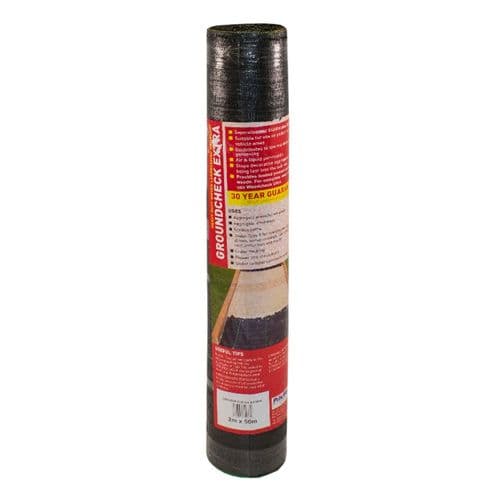 Ground Check Extra Heavy Duty Woven Landscaping Fabric 2mtr x 25mtr Roll (50m2)
