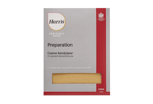Harris Seriously Good Sandpaper Coarse (4 Pack)