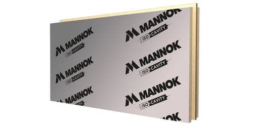Mannok Therm ISO cavity T&G 90x1200x450mm Pack of 4 (2.16m2) 90mm