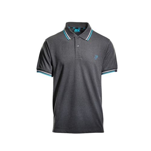 OX Pique Polo Shirt Charcoal