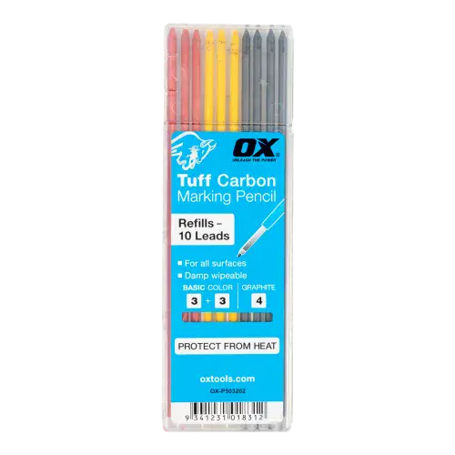 OX Tuff Carbon Refills Basic Colour & Graphite Lead – 10 Pack (OX-P503202)