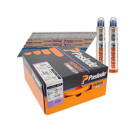 Paslode 3.1 x 75mm Galv-Plus® Ring Shank Nail IM360 (2000 Qty & 2 Fuel Cells)