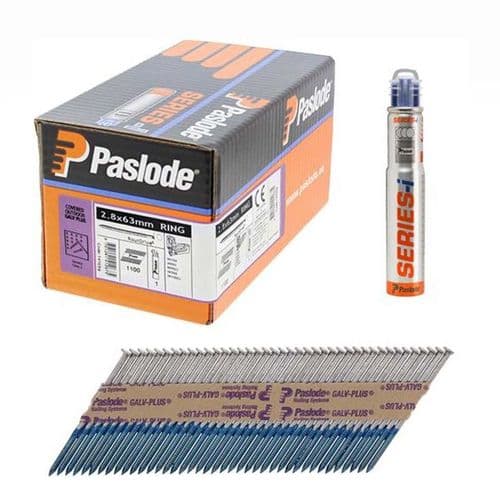 Paslode Galv-Plus® Ring Shank Nail IM360 (1100 Qty & 1 Fuel Cell)