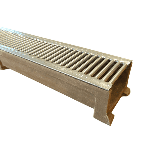 Polyconcrete Domestic Channel Metal Top Resin Base