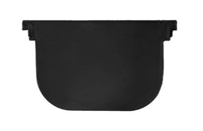 Polyflow A15 Drain Channel End Cap Black Plastic