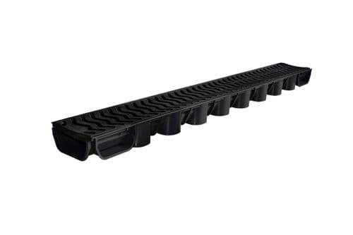 Polyflow Low Flow Channel Drain [50mm] Black Plastic Top