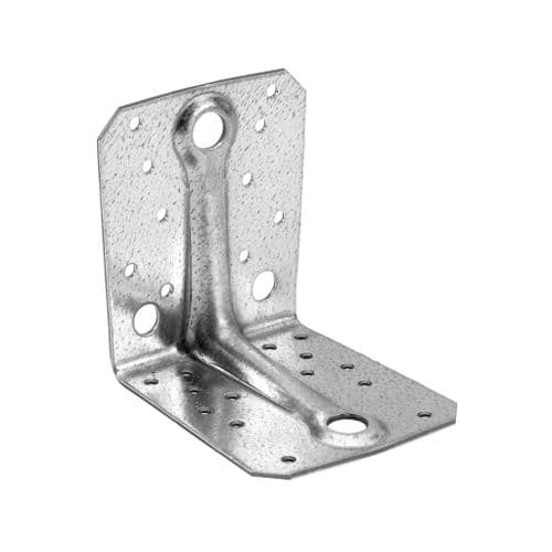 Reinforced Angle Bracket 50mm x 65mm x 2.5mm Thick