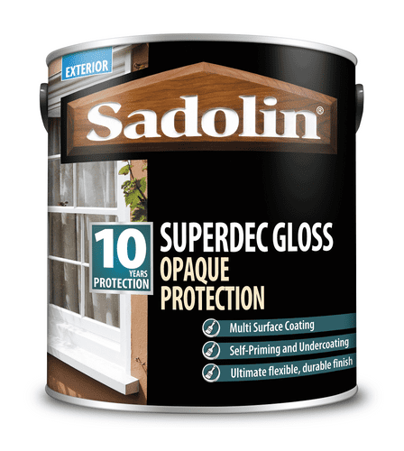 Sadolin Superdec Gloss Opaque Wood Protection Super White