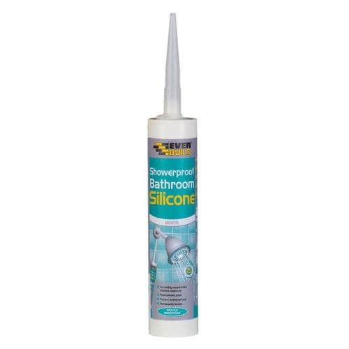 Showerproof Bathroom Silicone White 280ml