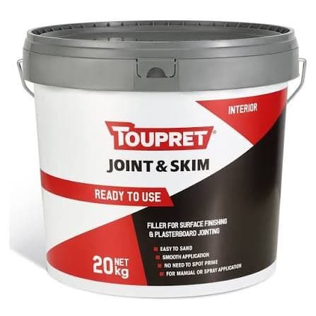 TOUPRET JOINT & SKIM FILLER 20KG READY MIXED TUB