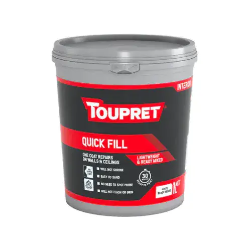 TOUPRET QUICK FILL INTERIOR  (Lightweight & Ready Mixed) 1LTR