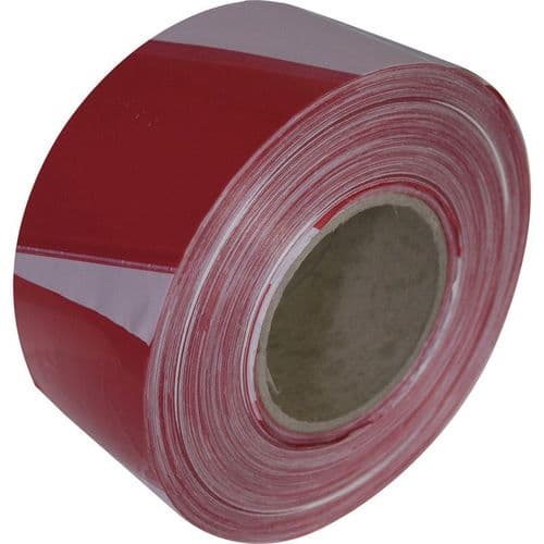 UltraTape Red & White Barrier Tape 70mm x 500m