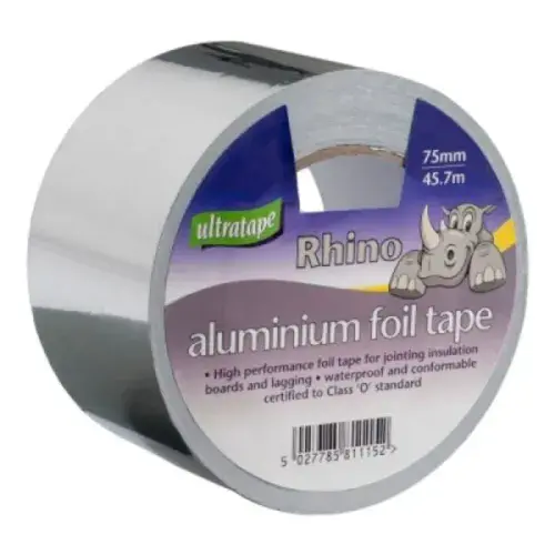 UltraTape Rhino Aluminium Foil Tape 75mm X 45.7m