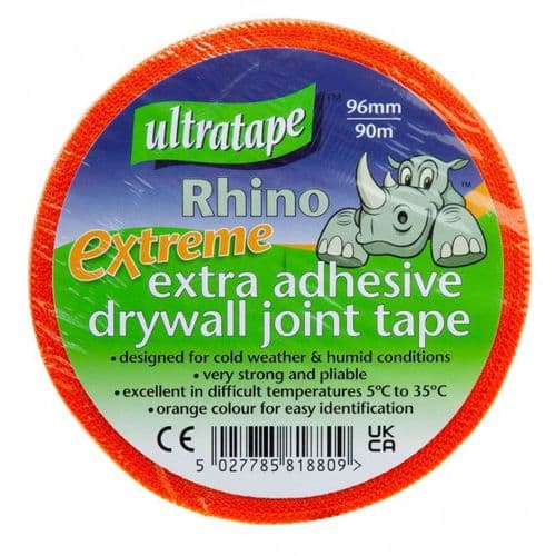 Ultratape Rhino Extra Adhesive Drywall Joint Tape (scrim) 96mm x 90m