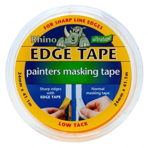 Ultratape Rhino Precision Edge Tape Yellow 24mm x 41.1m