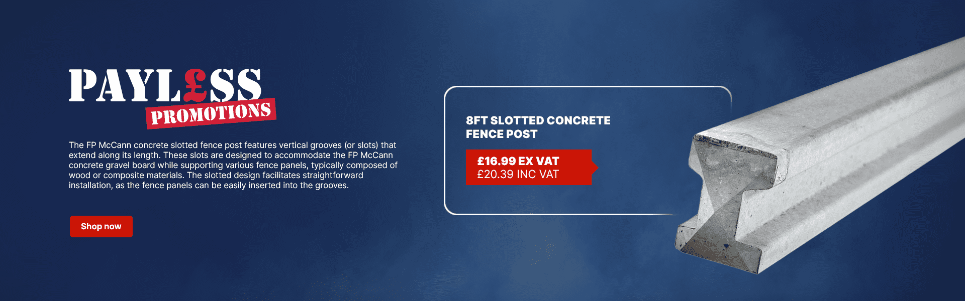 8ft Concrete Post