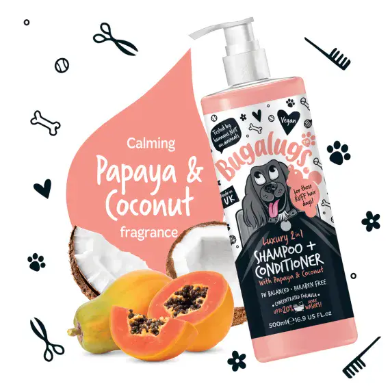 Bugalugs -  2-in-1 Shampoo & Conditioner with Papaya & Coconut